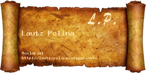 Lautz Polina névjegykártya